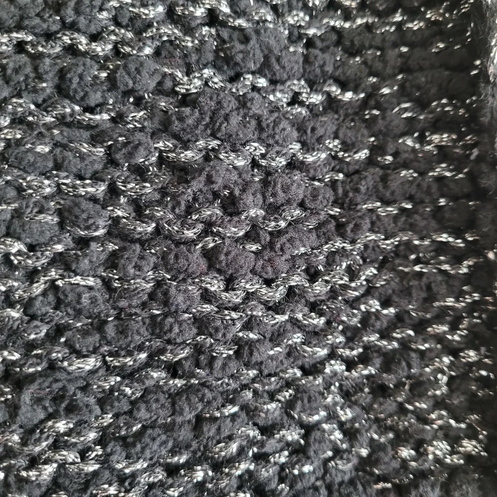 NWT Calvin Klein Black Metallic Infinity Scarf
